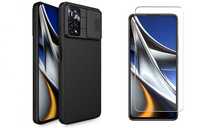 Etui Nillkin Camshield + Szkło Hartowane do Xiaomi Poco X4 Pro 5G