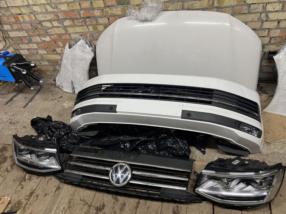 VW T6 Multivan перед комплектний морда бампер Фольксваген Т6 білий