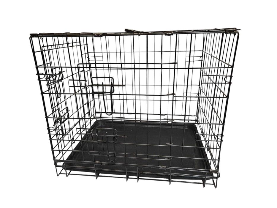Klatka metalowa dla psa kota transporter kojec 60x46x51 cm