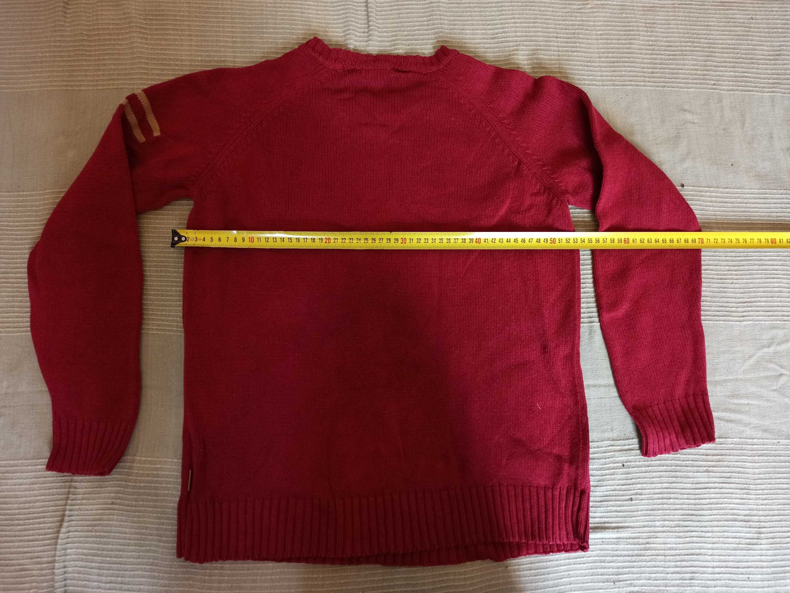 Sweter czerwony reserved M bawełna