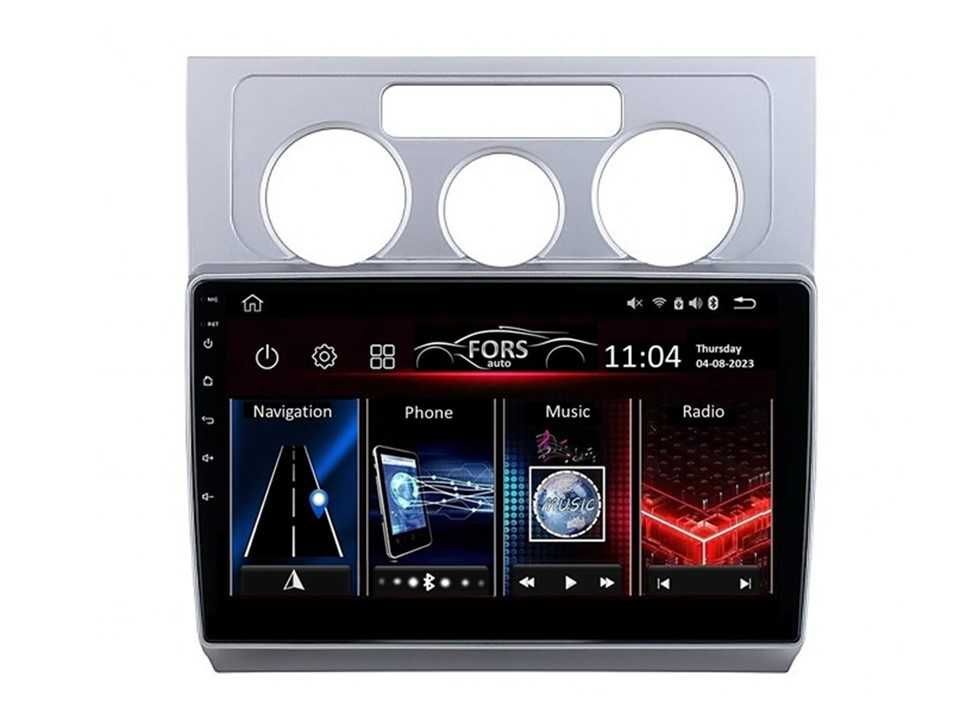 Radio samochodowe Android Volkswagen Touran (10.1, Manual AC) 2004-08