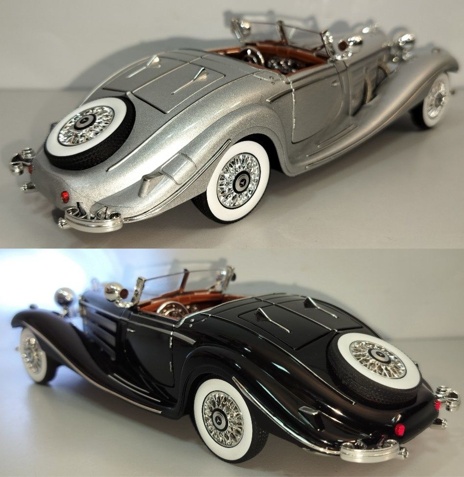Mercedes-Benz 500K кабриолет модель 1:24 Jinlifang Металл звук свет