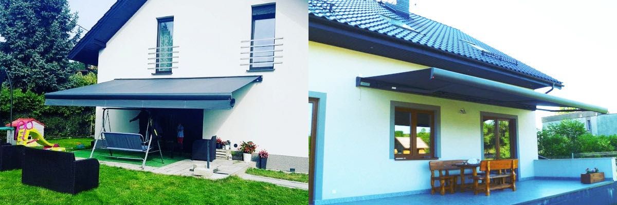 MARKIZA Tarasowa RÓŻNE WYMIARY Markizy Zadaszenia Tarasowe Nowa Balkon