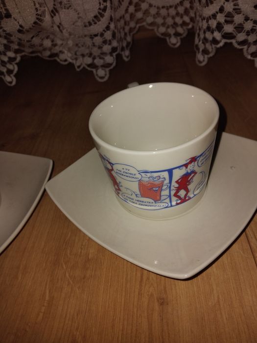 Ceramika filiżanki + dzbanek