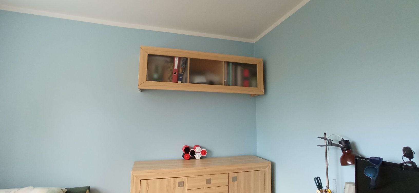 Szafka wisząca biblioteczka witryna 140cm buk tatra BRW
