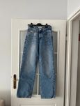 wide leg szerokie baggy  jeansy z kryształkami diamencikami zara