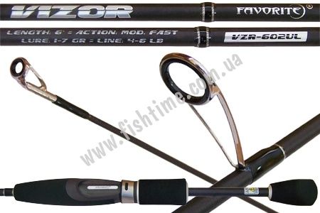 Спиннинг Favorite Vizor VZR-602UL 1.83m 1-7g Mod.Fast