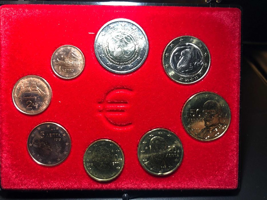 Set Anual Grécia 2010 UNC com Estojo - Inclui 2€ 2500 Anos Maratona