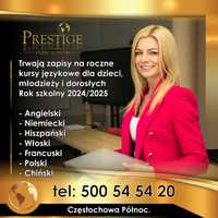 Studio Prestige kursy językowe, koreperycje, przygotowanie do matury