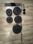 Gryf łamany + talerze 27,5kg