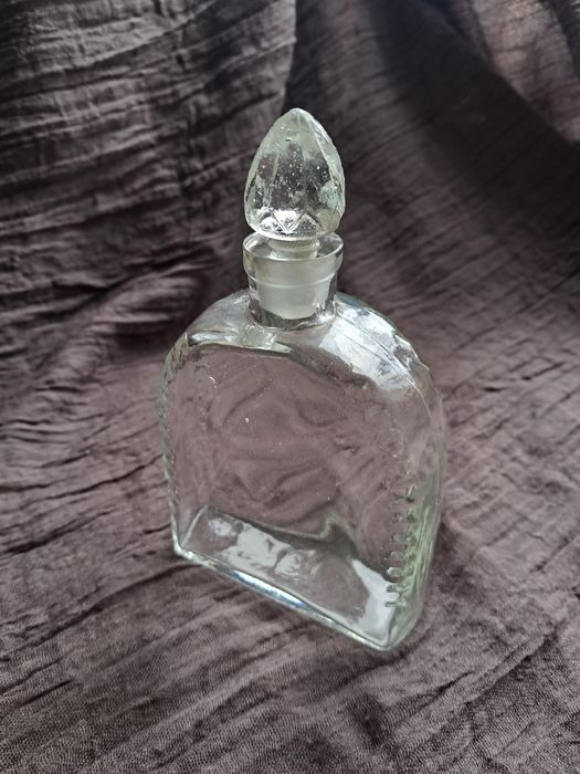 Stary szklany flakon/mini karafka Art Deco Vintage