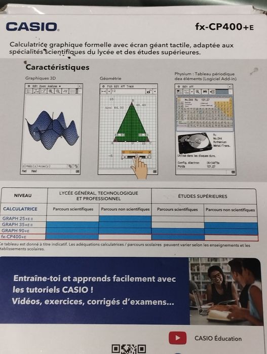 Calculadora Gráfica Casio Claspad fx-cp400 +e