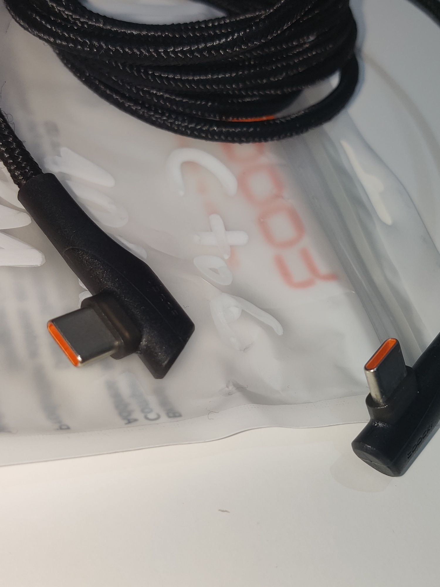 Kabel 100W 2m Toocki 90° Type C to Type C