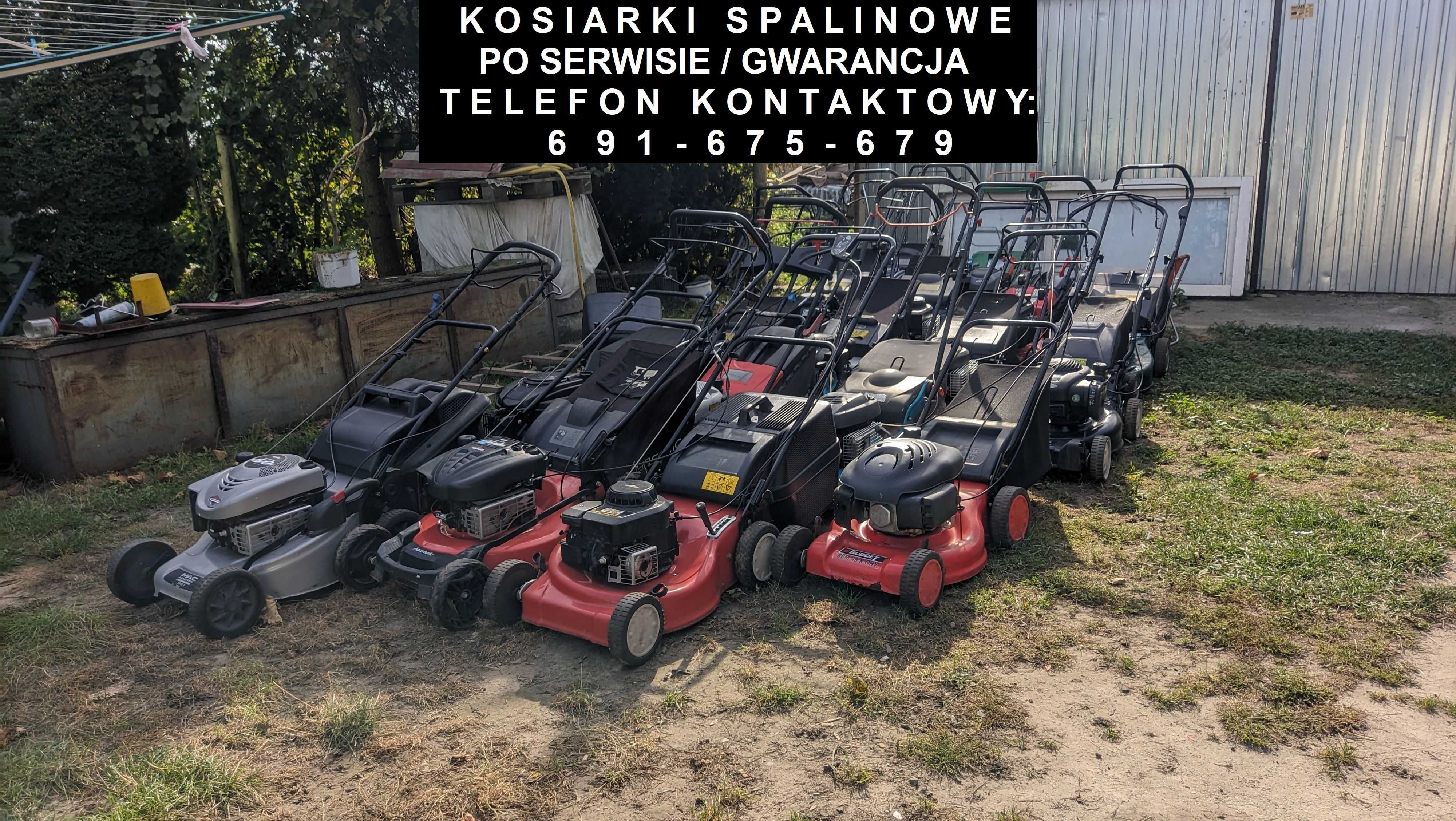 Kosiarka spalinowa - silniki B&S/Honda/wyrzut boczny/kosz/napęd