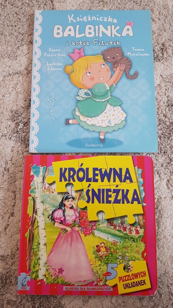 Zestaw - księżniczka Balbinka i kotek Filutek  / Królewna Śnieżka