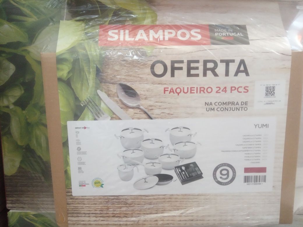 Silampos Yumi 9 peças oferta faqueiro