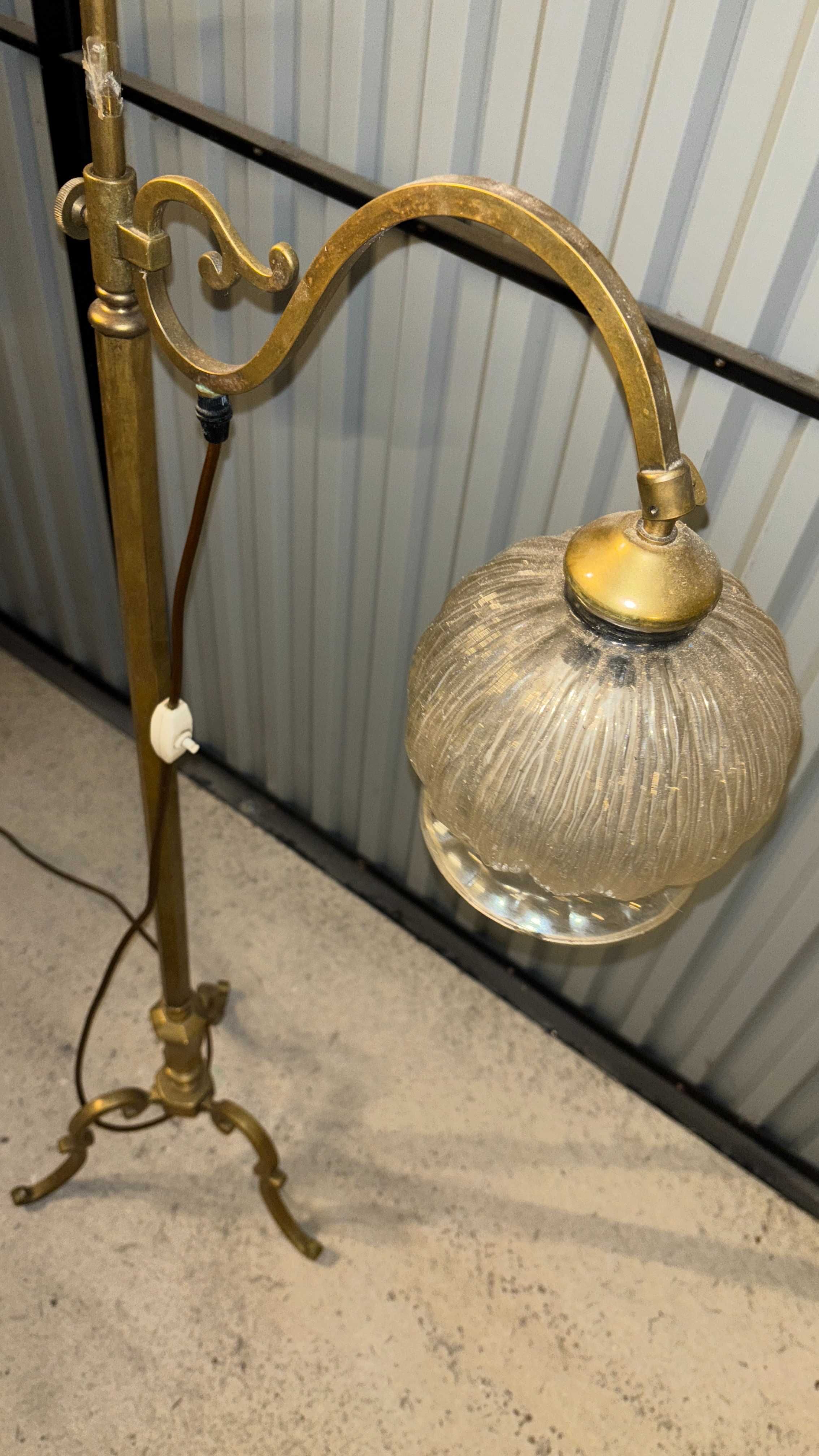 Lampa Antyk Starodawna Mosiężna 155 cm