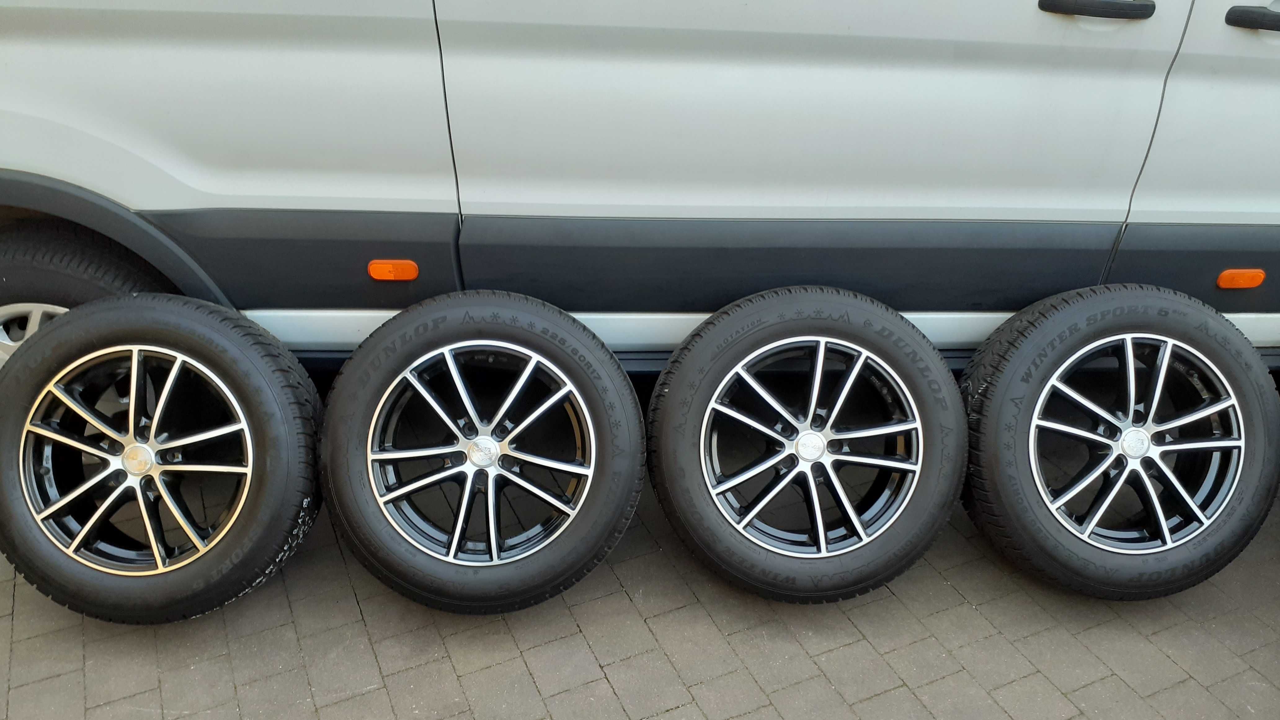 Koła zima 17" KIA SPORTAGE IV FL +DUNLOP 225/60R17 M+S, TPMS, 2020r