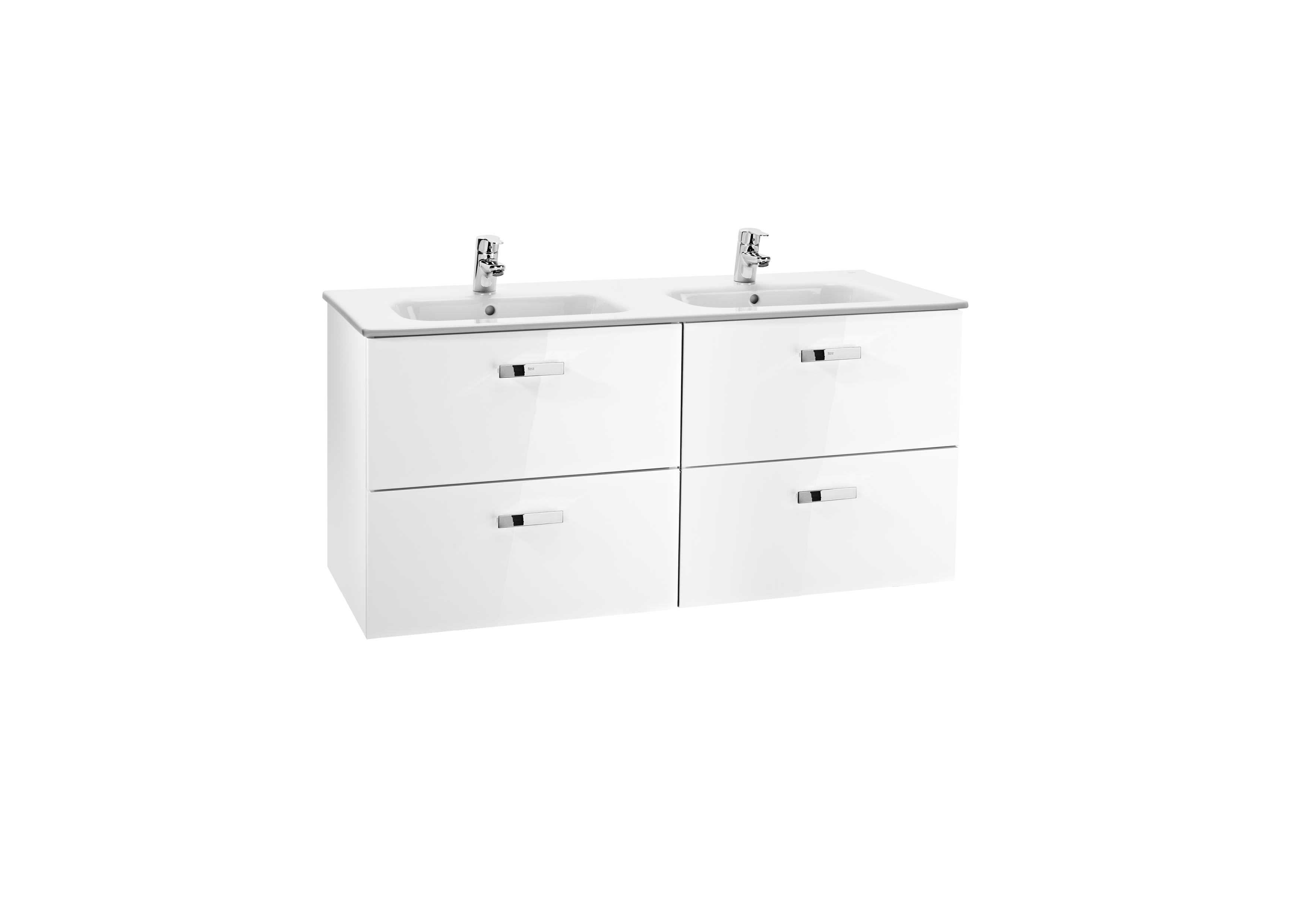 Podwójna umywalka Roca Victoria Basic Unik 120cm