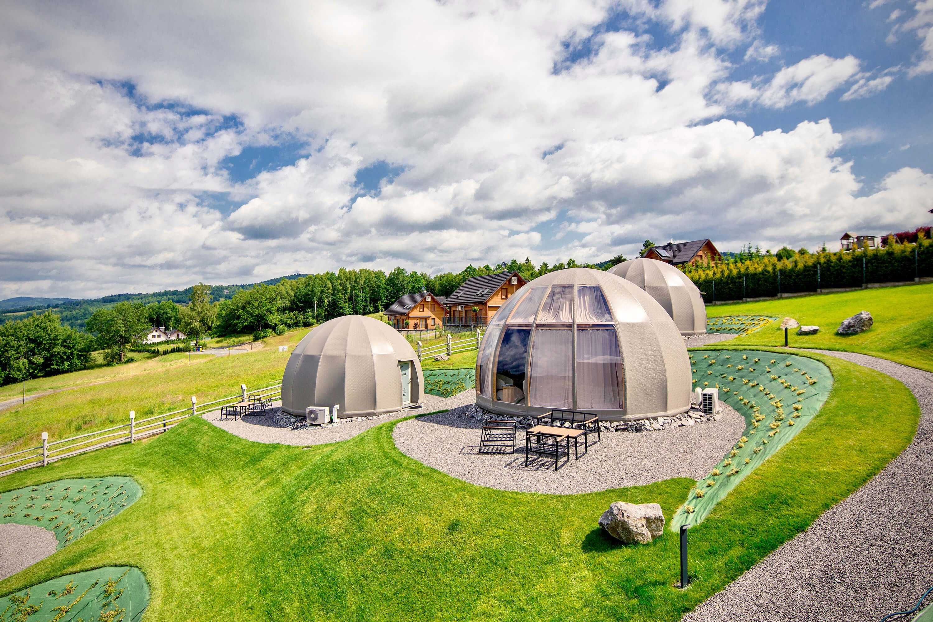 Wisła Glamping – luksusowe Glampy w górach, jacuzzi & sauna w cenie!