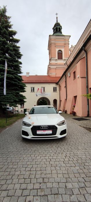 Auto Samochód do ślubu Audi A5 białe sportback