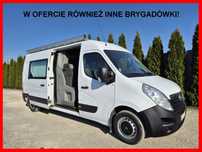 Opel Movano 2.3 Brygadówka L3h2  Dubel 7-osób,Nie Master ,215tys, Bagażnik, Sprowadzony, TOP!