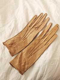 Rękawiczki z lat 30 vintage skóra