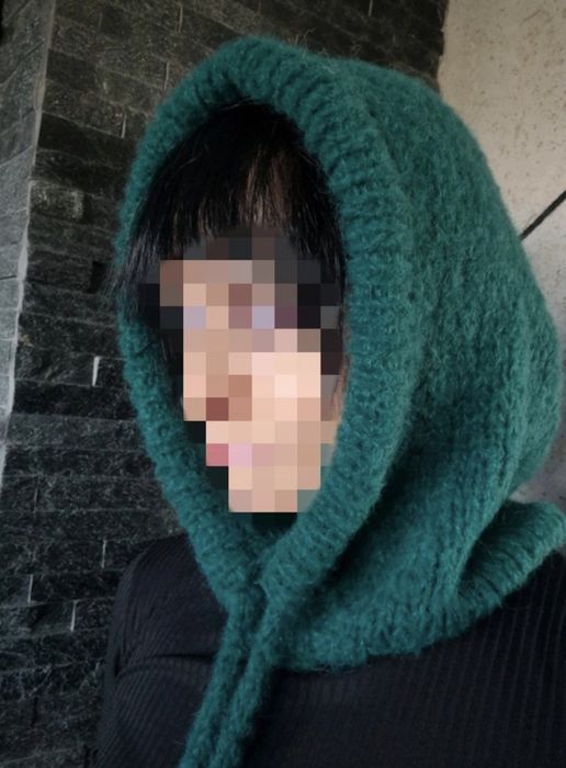 Kapturek butelkowa zielen alpaka jedwab