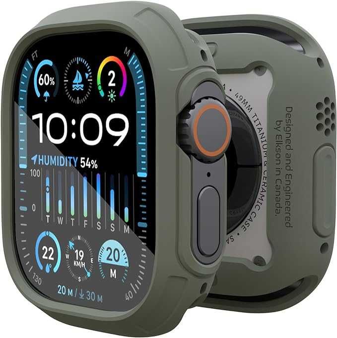 Чехол со стеклом elkson Rugged Чехол для Apple Watch Ultra 2 / 1