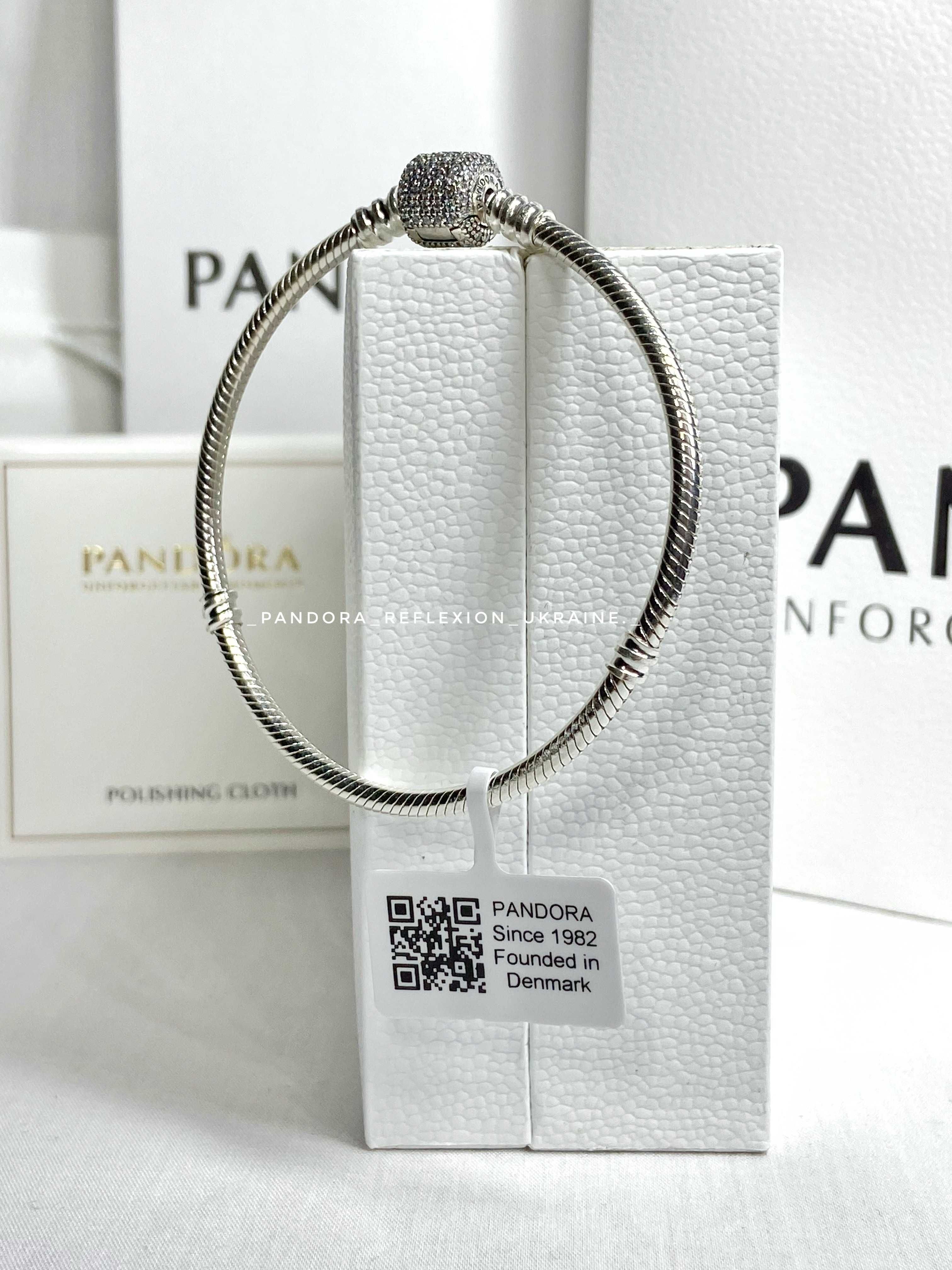 18 розмір Браслет Pandora класік застібка бочка УПАКОВКА Пандора