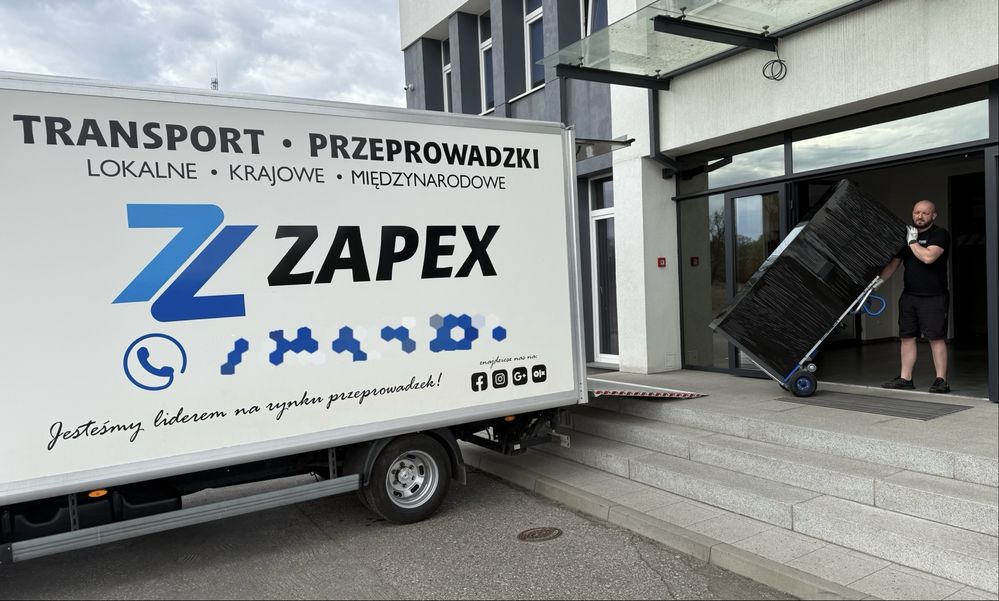 ZAPEX Przeprowadzki & Transport - 24h/dobę - TANIO od 70,00 zl/h !