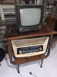 stary retro telewizor PRL unitra