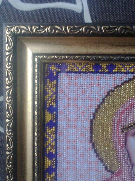 Именная икона Святая Лидия (вышитая бисером)