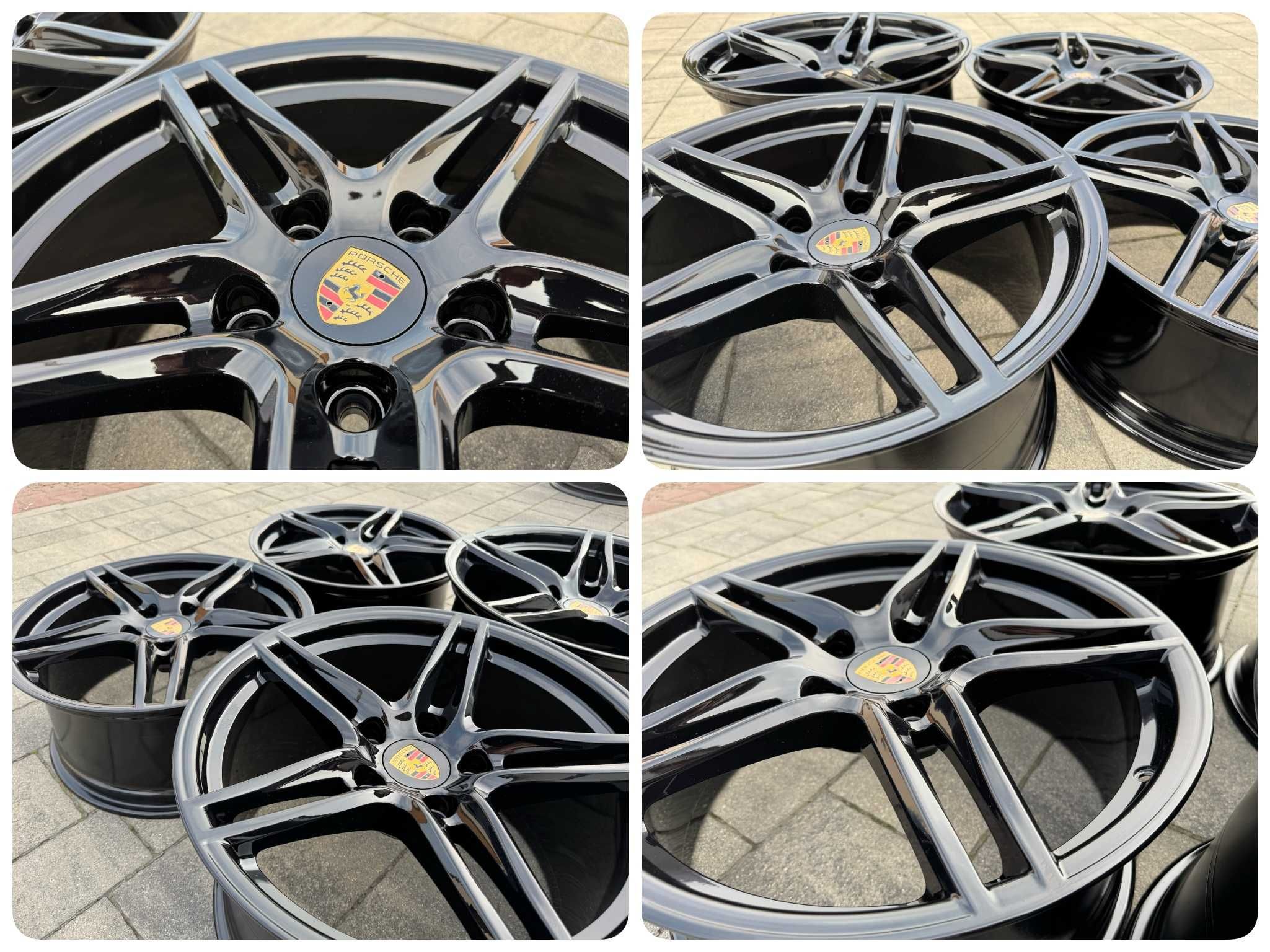 FELGI CZARNE 19 Porsche 911, 991 997 Carerra II Targa C4 4S 5x130 #186