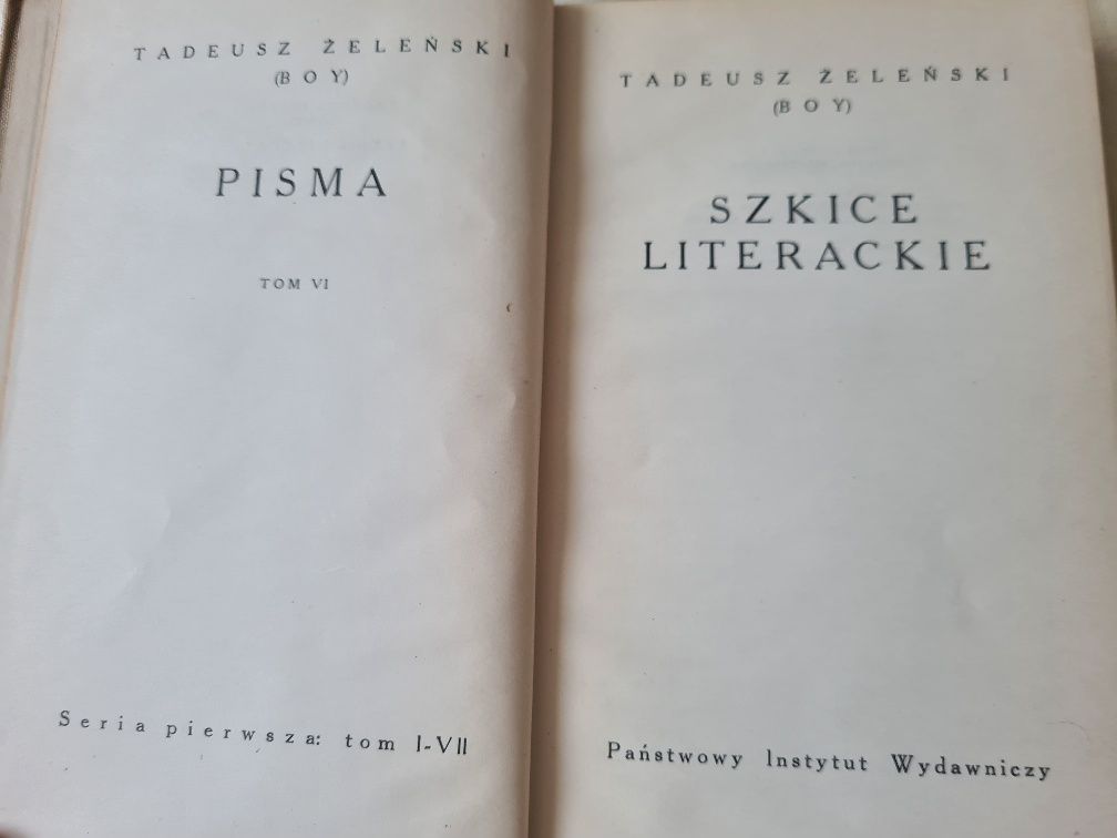 Szkice literackie, Tadeusz Boy-Żeleński