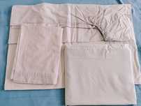 Conjunto completo lençóis cama casal 140/150x200cm