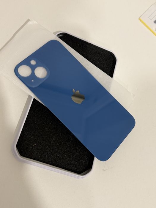 Tampa/ vidro traseiro iphone 13 azul