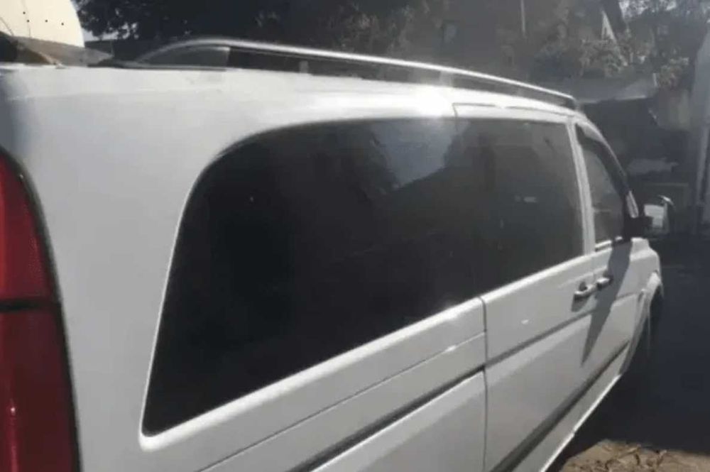 Рейлинги черные на Mercedes Vito W639 2004-2015 г