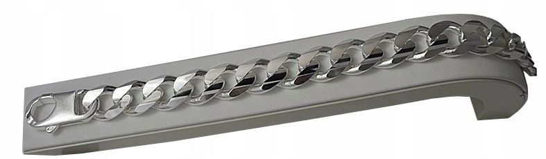 Srebrna Gruba Bransoleta Pancerka 1,50 cm Szeroka GRAWER GRATIS