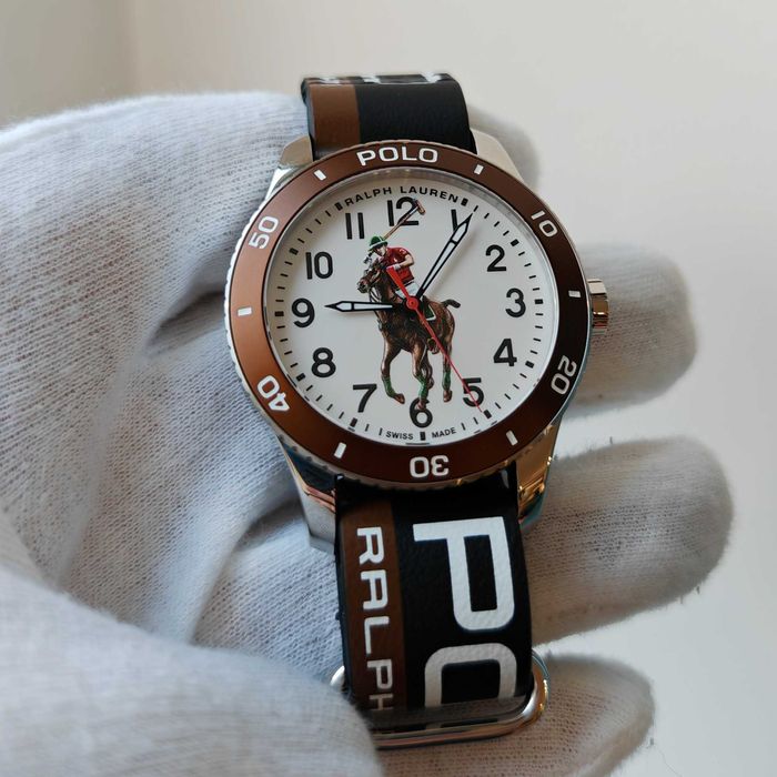 Чоловічий годинник Ralph Lauren Polo Automatic 42.5 mm Swiss made Brow