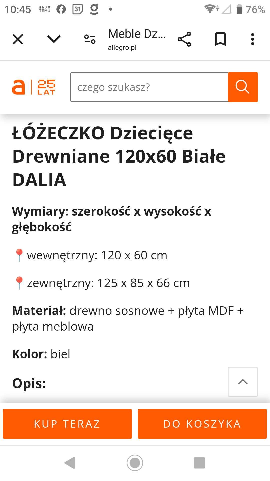 Meble dla dziecka Dalia