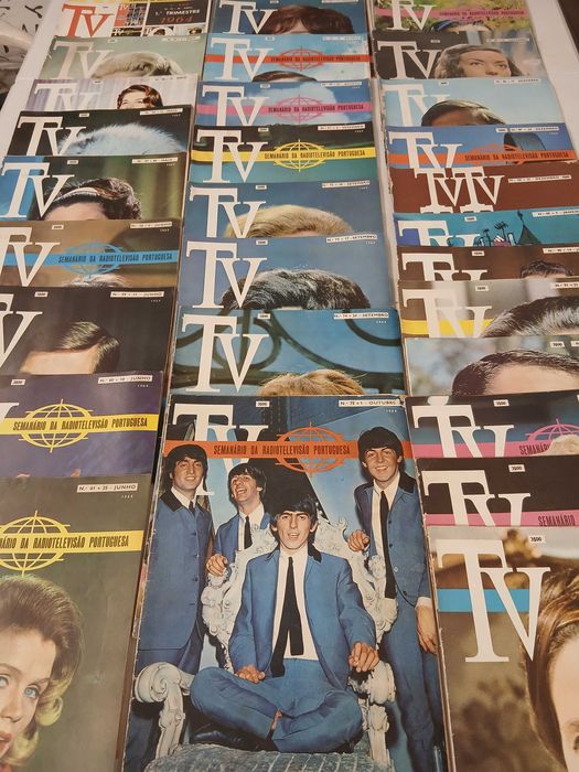 Coleção 49 revistas TV semanário da Radiotelevisao portuguesa