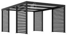 Carport Premium - Wiata Samochodowa 4X5 Antracyt Zabudowa - Id957