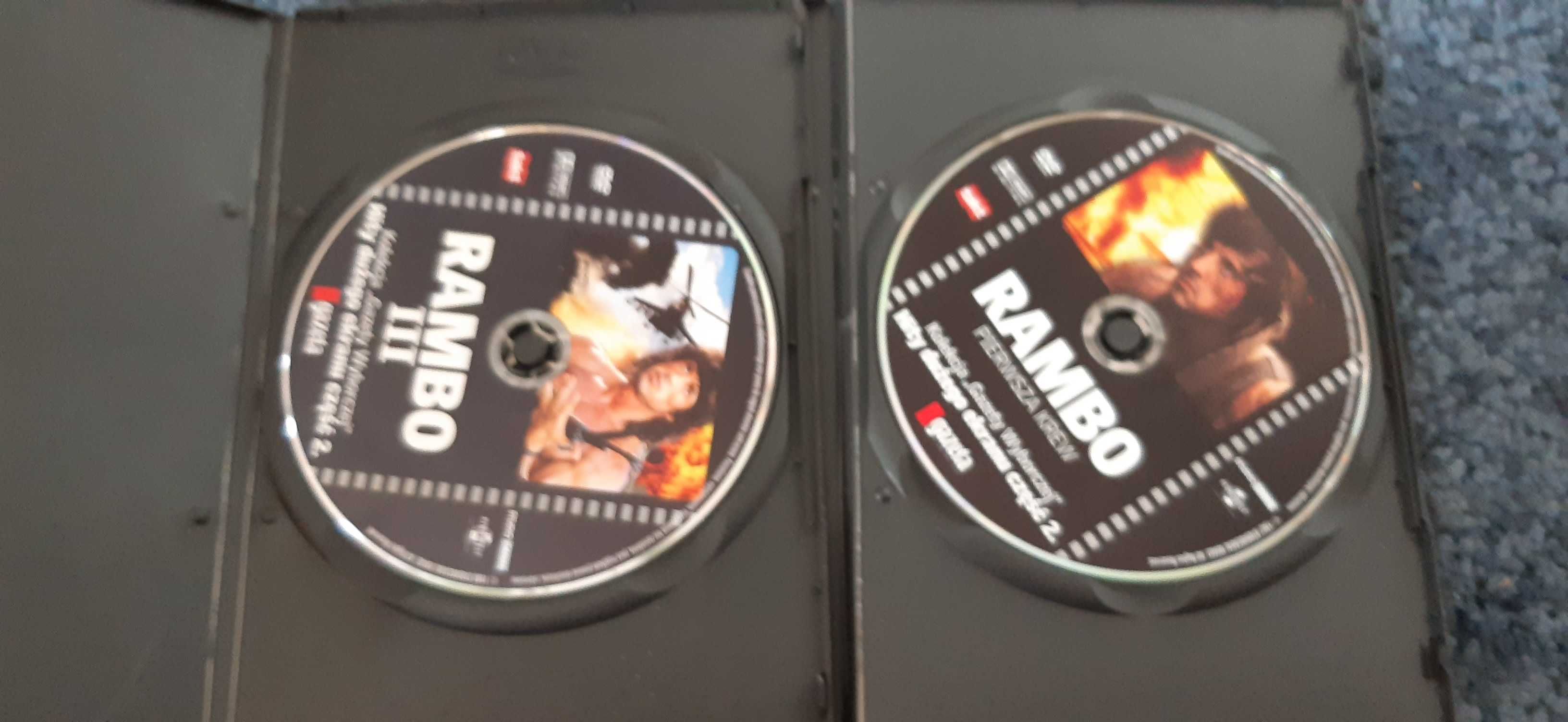 2 dvd rambo 1 i rambo 3 zestaw , sylwester stallone