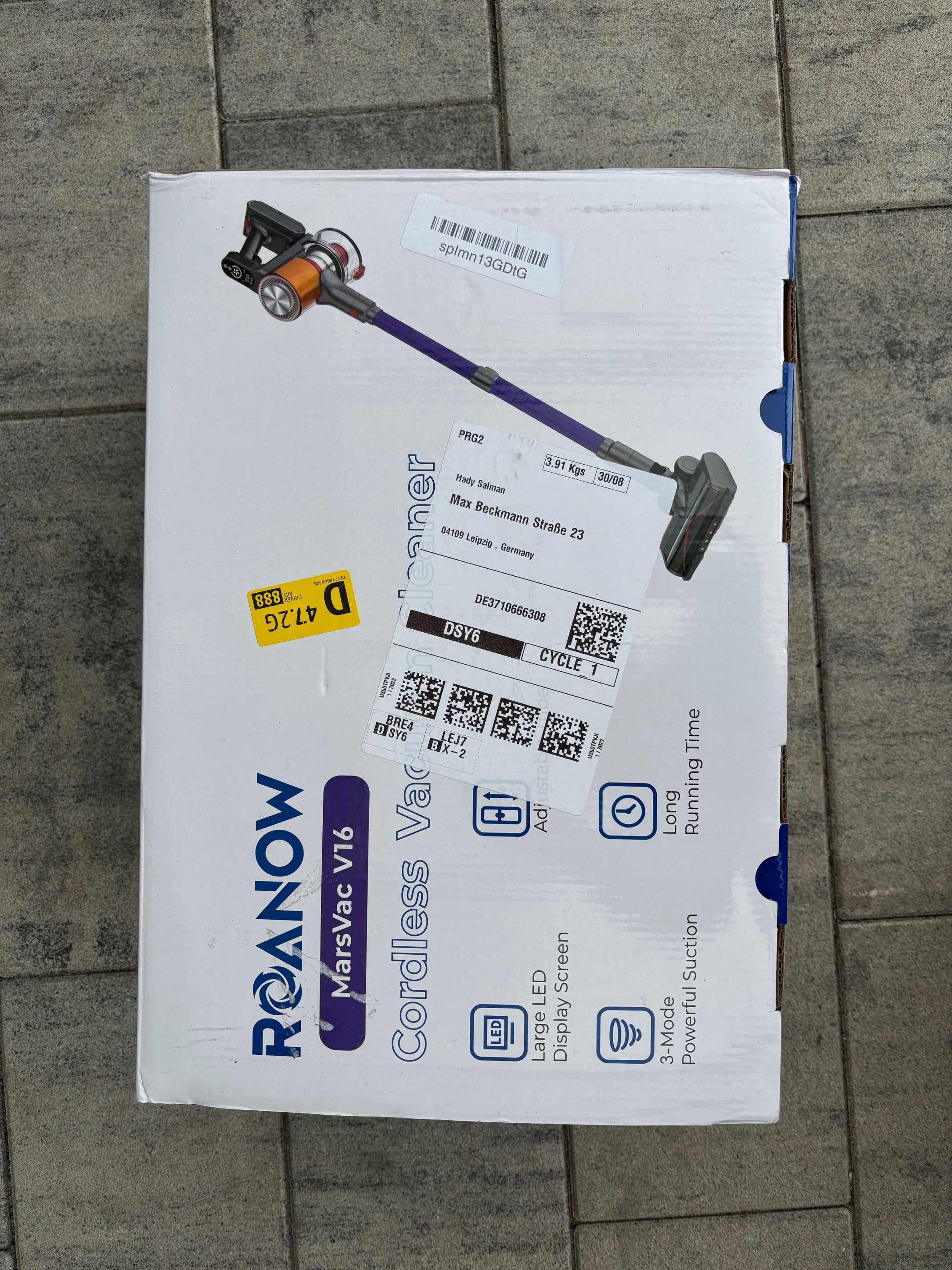 Odkurzacz pionowy Roanow MarsVac V16 wielokolorowy 45 Pka/550W