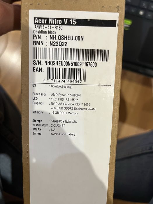 ACER Nitro V 15 AI ANV15-42-R130 Obsidian Black (Терміново) от