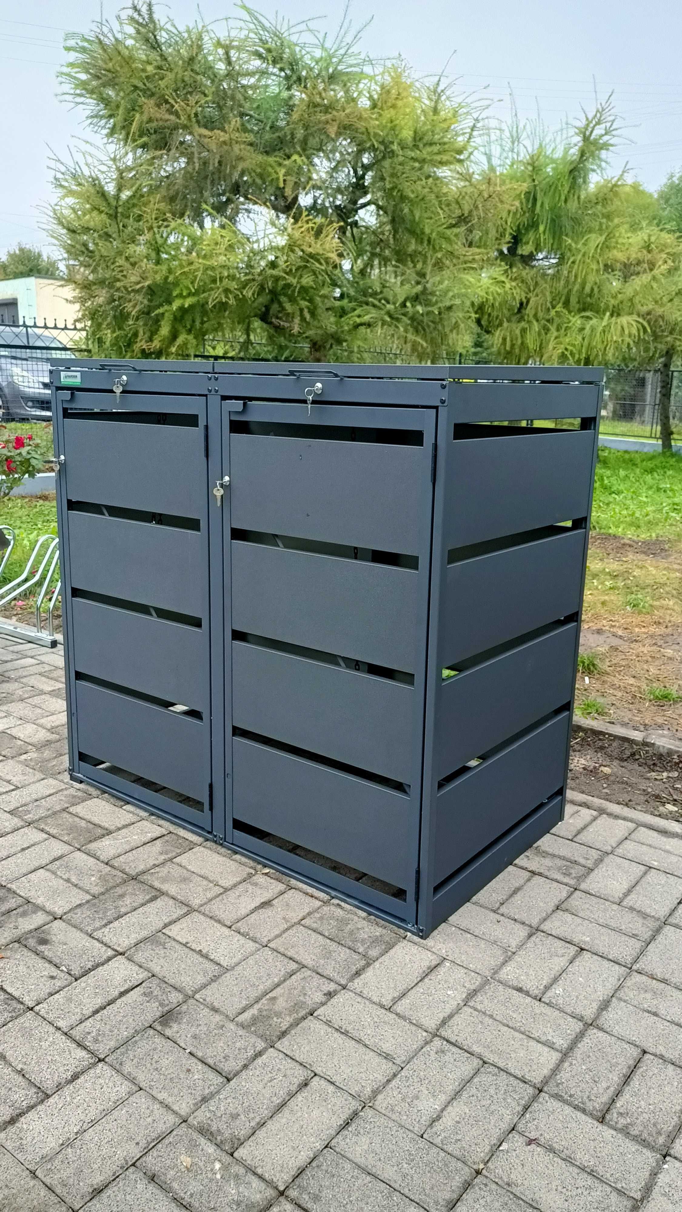 Obudowa Zabudowa Kosza na Śmieci Wiata Śmietnikowa Domek Narzędziowy