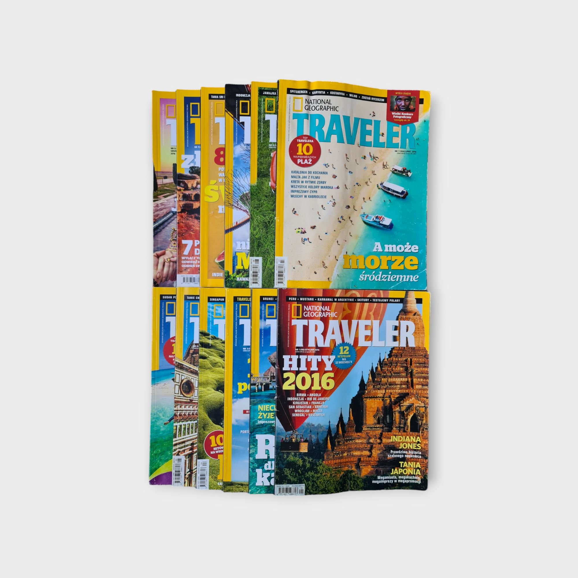 Rocznik 2016 magazyn National Geografic Traveler - 12 numerów