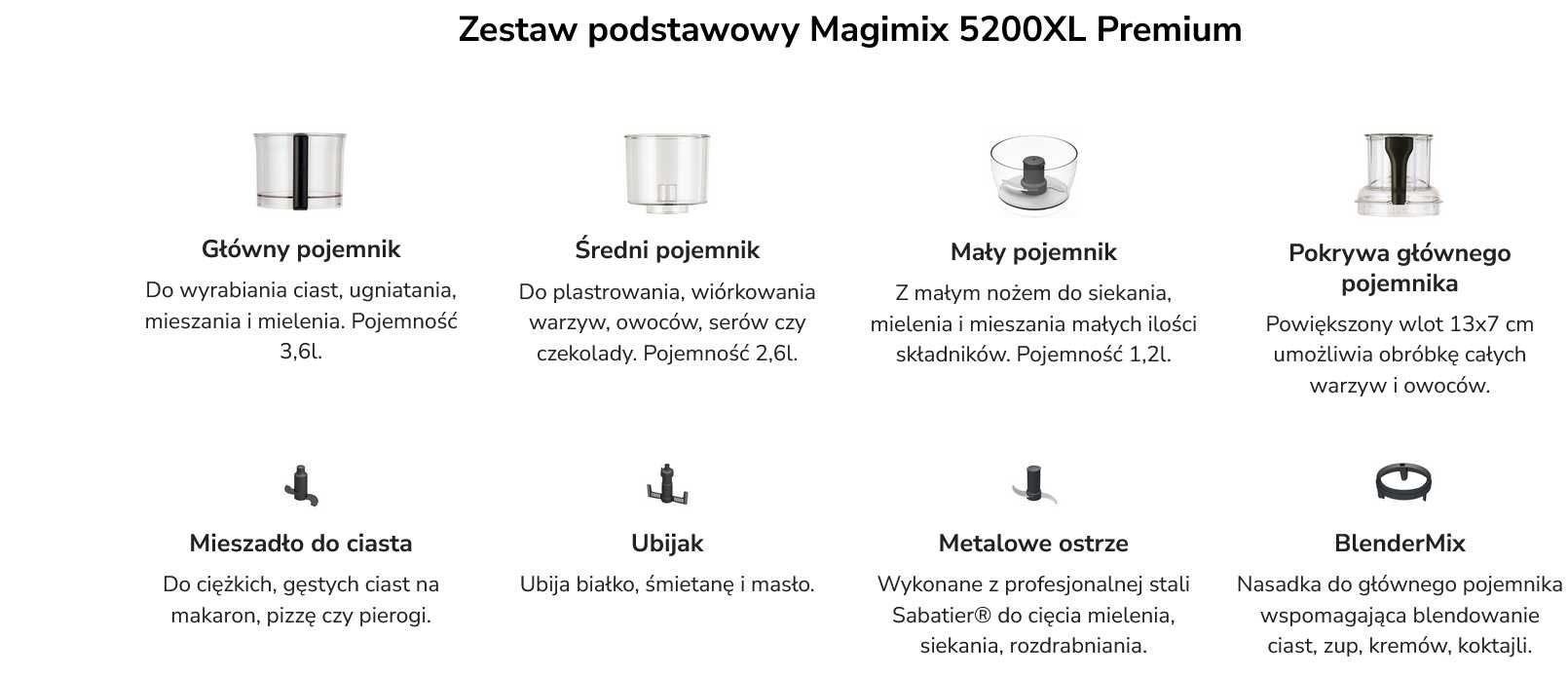 Robot kuchenny Magimix 5200XL Premium, gwarancja 30 lat, nowy