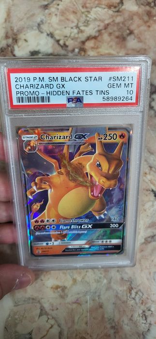 Charizard GX Slab PSA 10 english SM211